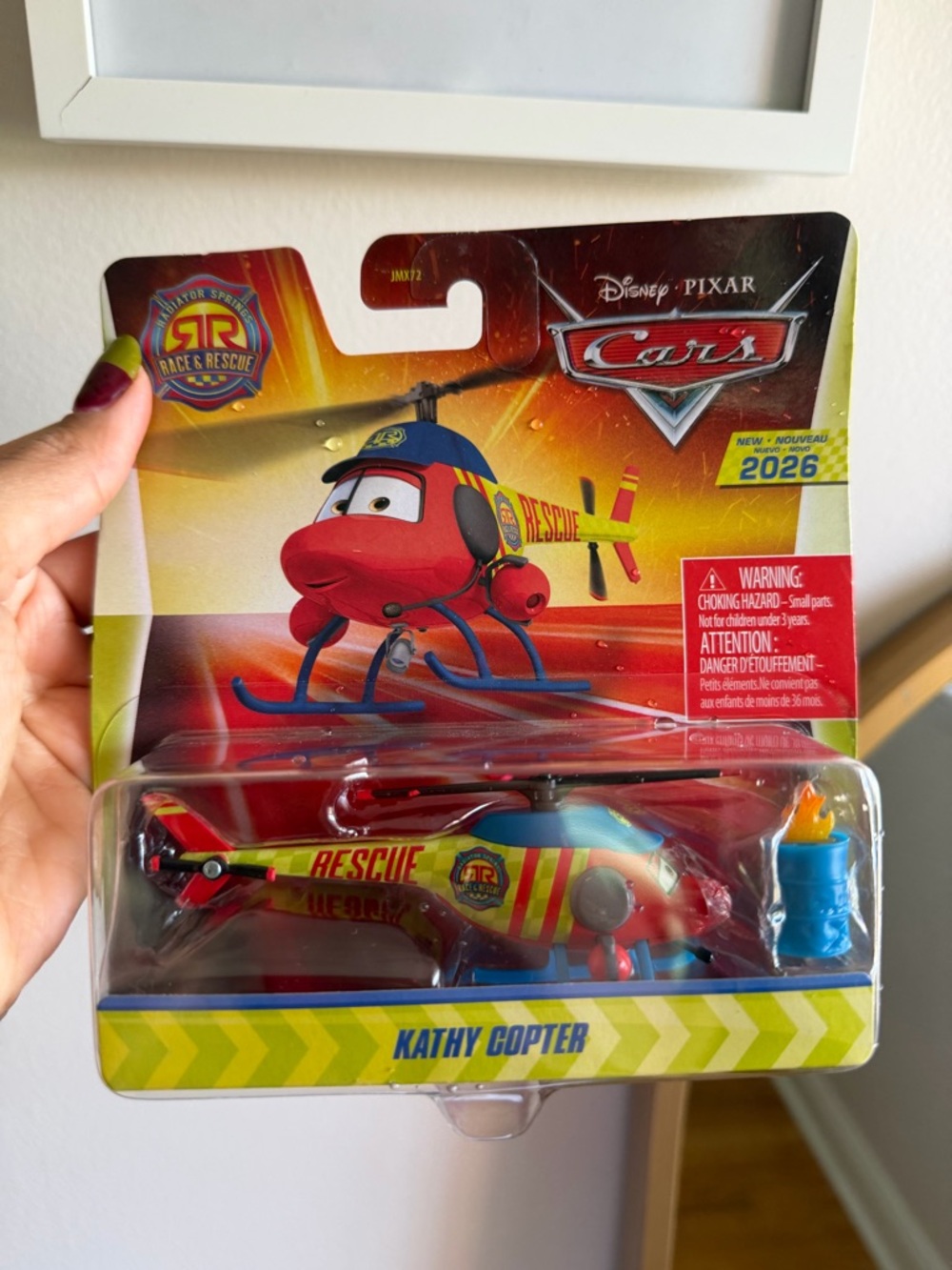 Mattel Disney Pixar Cars Kathy Copter Toy - Red & Yellow